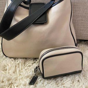 Coach Canvas and Leather Trim handbag